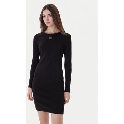 Hugo Každodenné šaty Nemalia_1 50518385 Čierna Slim Fit Ženy Hugo Každodenné šaty Nemalia_1 50518385 Čierna Slim Fit Ženy