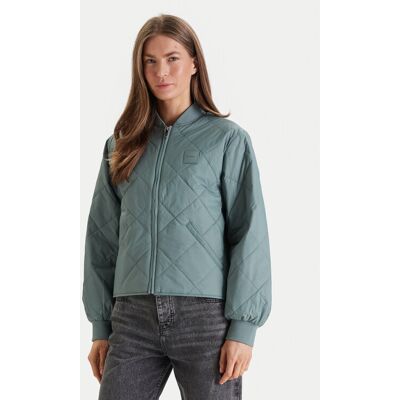 Calvin Klein Jeans Bundy bomber LV147E514G Sivá Regular Fit Ženy Calvin Klein Jeans Bundy bomber LV147E514G Sivá Regular Fit Ženy