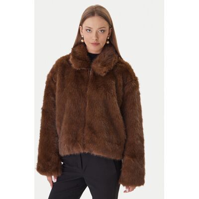 Bardot Kožušina 59474JB3 Hnedá Regular Fit Ženy Bardot Kožušina 59474JB3 Hnedá Regular Fit Ženy