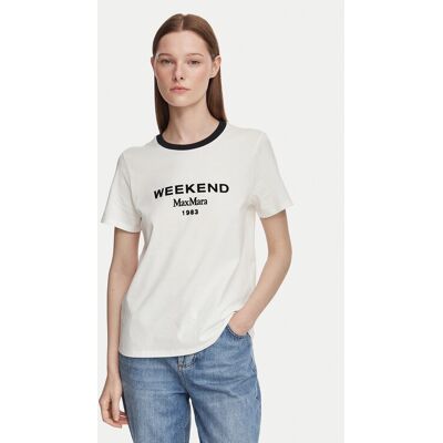 Weekend Max Mara Tričko Edison 2625976041 Biela Regular Fit Ženy Weekend Max Mara Tričko Edison 2625976041 Biela Regular Fit Ženy