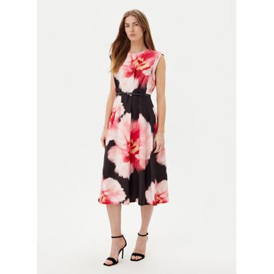 DKNY Koktejlové šaty DD5H2J04 Čierna Regular Fit Ženy DKNY Koktejlové šaty DD5H2J04 Čierna Regular Fit Ženy