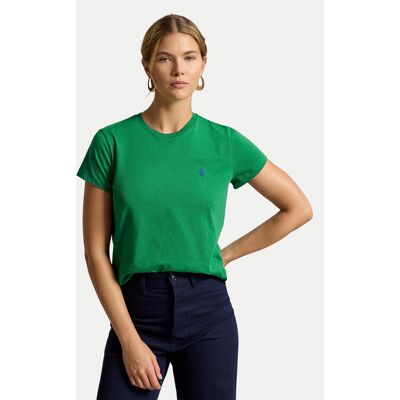 Polo Ralph Lauren Tričko 211B14605022 Tmavo zelená Classic Fit Ženy Polo Ralph Lauren Tričko 211B14605022 Tmavo zelená Classic Fit Ženy