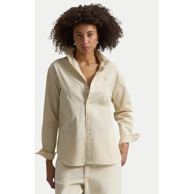 Polo Ralph Lauren Košeľa 211910743505 Béžová Regular Fit Ženy Polo Ralph Lauren Košeľa 211910743505 Béžová Regular Fit Ženy
