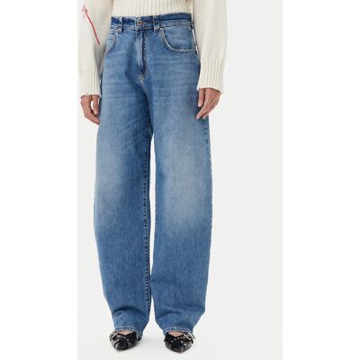 PINKO Džínsy Eloise Egg. 103180 Modrá Relaxed Fit Ženy PINKO Džínsy Eloise Egg. 103180 Modrá Relaxed Fit Ženy