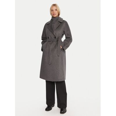 Weekend Max Mara Prechodný kabát Cascia 2525016072 Sivá Regular Fit Ženy Weekend Max Mara Prechodný kabát Cascia 2525016072 Sivá Regular Fit Ženy