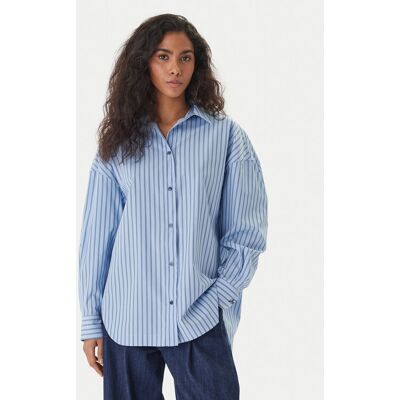 BOSS Košeľa C_Bostatta 50559241 Modrá Oversize Ženy BOSS Košeľa C_Bostatta 50559241 Modrá Oversize Ženy
