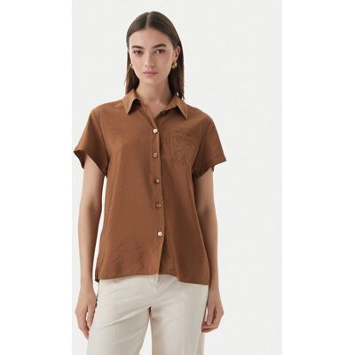 Marella Košeľa Apice 2613111164 Hnedá Regular Fit Ženy Marella Košeľa Apice 2613111164 Hnedá Regular Fit Ženy
