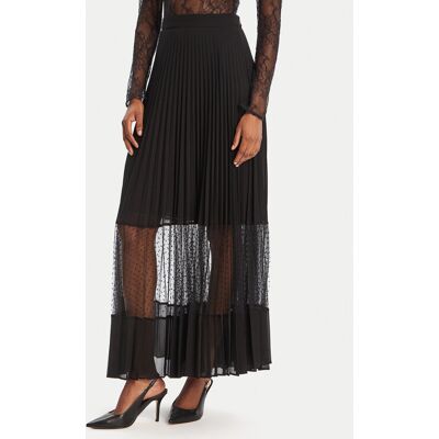 TWINSET Maxi sukňa 252TP2642 Čierna Regular Fit Ženy TWINSET Maxi sukňa 252TP2642 Čierna Regular Fit Ženy