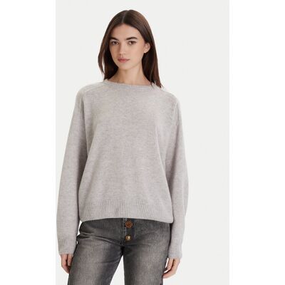 ViCOLO Sveter 77091F Sivá Regular Fit Ženy ViCOLO Sveter 77091F Sivá Regular Fit Ženy