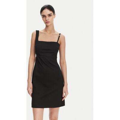 HUGO Každodenné šaty Kutari 50530172 Čierna Slim Fit Ženy HUGO Každodenné šaty Kutari 50530172 Čierna Slim Fit Ženy