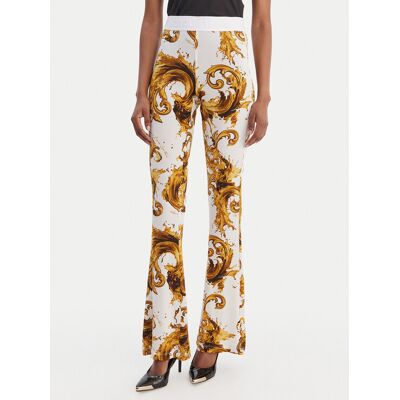 Versace Jeans Couture Legíny 80HAC107 JS533 Biela Flare Fit Ženy Versace Jeans Couture Legíny 80HAC107 JS533 Biela Flare Fit Ženy
