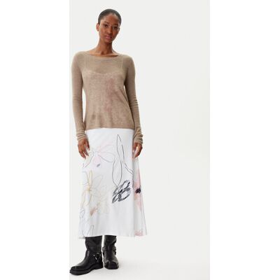 Desigual Každodenné šaty Kala 25WWVK25 Biela Slim Fit Ženy Desigual Každodenné šaty Kala 25WWVK25 Biela Slim Fit Ženy