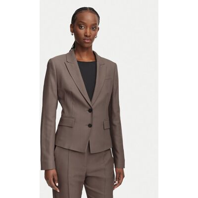 BOSS Sako Jia18 50564479 Hnedá Slim Fit Ženy BOSS Sako Jia18 50564479 Hnedá Slim Fit Ženy