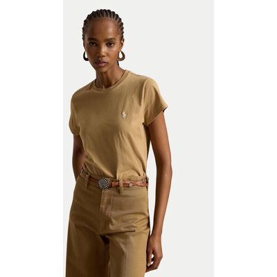 Polo Ralph Lauren Tričko 211B14605026 Béžová Regular Fit Ženy Polo Ralph Lauren Tričko 211B14605026 Béžová Regular Fit Ženy