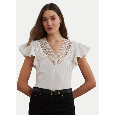 LAUREN RALPH LAUREN Blúzka 200963917002 Biela Relaxed Fit Ženy LAUREN RALPH LAUREN Blúzka 200963917002 Biela Relaxed Fit Ženy