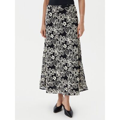 Luisa Spagnoli Midi sukňa Tenente 541989 Čierna Regular Fit Ženy Luisa Spagnoli Midi sukňa Tenente 541989 Čierna Regular Fit Ženy