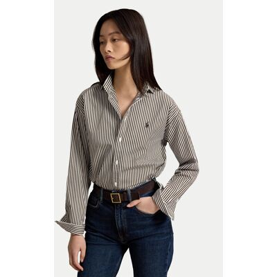 Polo Ralph Lauren Košeľa 211910743510 Hnedá Regular Fit Ženy Polo Ralph Lauren Košeľa 211910743510 Hnedá Regular Fit Ženy