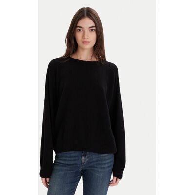 ViCOLO Sveter 77091F Čierna Regular Fit Ženy ViCOLO Sveter 77091F Čierna Regular Fit Ženy
