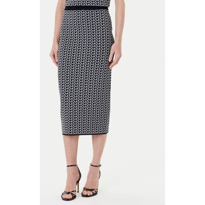 MICHAEL Michael Kors Puzdrová sukňa MT570J8HQG Sivá Slim Fit Ženy MICHAEL Michael Kors Puzdrová sukňa MT570J8HQG Sivá Slim Fit Ženy