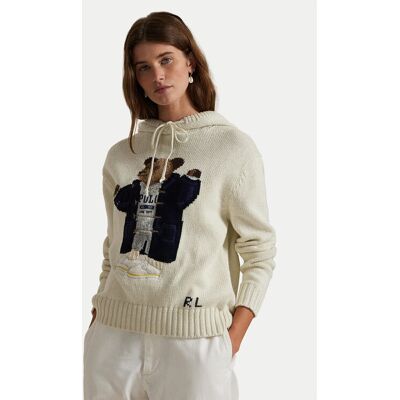 Polo Ralph Lauren Sveter 211972802001 Béžová Relaxed Fit Ženy Polo Ralph Lauren Sveter 211972802001 Béžová Relaxed Fit Ženy