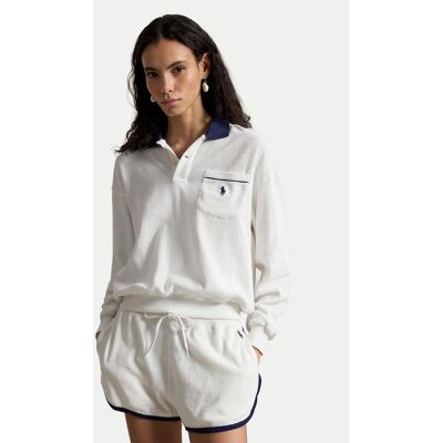 Polo Ralph Lauren Mikina 211A12737002 Biela Relaxed Fit Ženy Polo Ralph Lauren Mikina 211A12737002 Biela Relaxed Fit Ženy