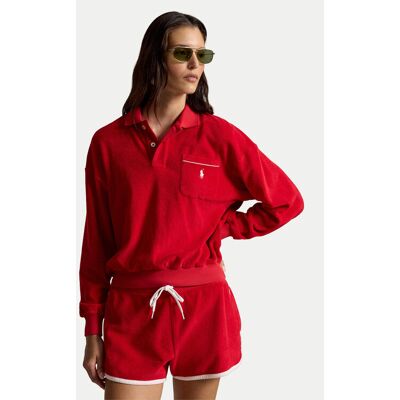 Polo Ralph Lauren Mikina 211A12737003 Červená Relaxed Fit Ženy Polo Ralph Lauren Mikina 211A12737003 Červená Relaxed Fit Ženy