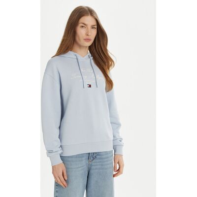 Tommy Hilfiger Mikina Modern Script Graphic WW0WW43842 Modrá Regular Fit Ženy Tommy Hilfiger Mikina Modern Script Graphic WW0WW43842 Modrá Regular Fit Ženy