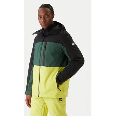 Quiksilver Snowboardová bunda Sycamore Block 20K JK EQYTJ03503 Zelená Relaxed Fit Muži Quiksilver Snowboardová bunda Sycamore Block 20K JK EQYTJ03503 Zelená Relaxed Fit Muži