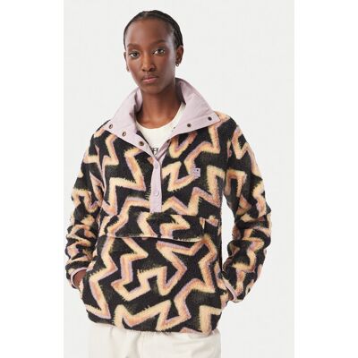 Billabong Fleecová mikina EBJPF00141 Farebná Relaxed Fit Ženy Billabong Fleecová mikina EBJPF00141 Farebná Relaxed Fit Ženy