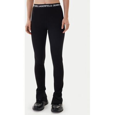 Karl Lagerfeld Jeans Legíny B1W10091 Čierna Regular Fit Ženy Karl Lagerfeld Jeans Legíny B1W10091 Čierna Regular Fit Ženy