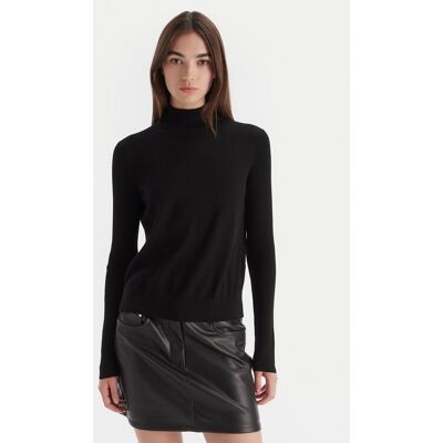 HUGO Rolák Sedenniak 50549771 Čierna Regular Fit Ženy HUGO Rolák Sedenniak 50549771 Čierna Regular Fit Ženy