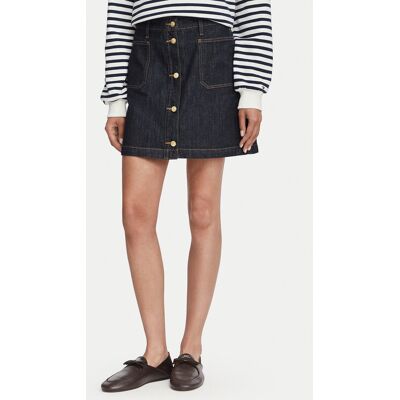 Tommy Hilfiger Džínsová sukňa WW0WW50008 Tmavomodrá Regular Fit Ženy Tommy Hilfiger Džínsová sukňa WW0WW50008 Tmavomodrá Regular Fit Ženy
