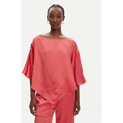 PINKO Blúzka 104671 A2BU Koralová Relaxed Fit Ženy PINKO Blúzka 104671 A2BU Koralová Relaxed Fit Ženy
