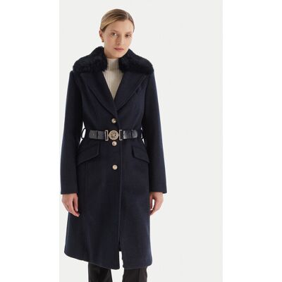 Guess Prechodný kabát W5BL25 W2672 Tmavomodrá Regular Fit Ženy Guess Prechodný kabát W5BL25 W2672 Tmavomodrá Regular Fit Ženy