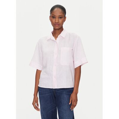 Tommy Hilfiger Košeľa WW0WW44720 Ružová Relaxed Fit Ženy Tommy Hilfiger Košeľa WW0WW44720 Ružová Relaxed Fit Ženy