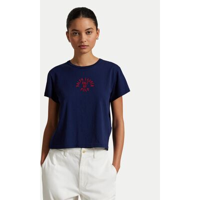 Polo Ralph Lauren Tričko 211965108001 Tmavomodrá Regular Fit Ženy Polo Ralph Lauren Tričko 211965108001 Tmavomodrá Regular Fit Ženy