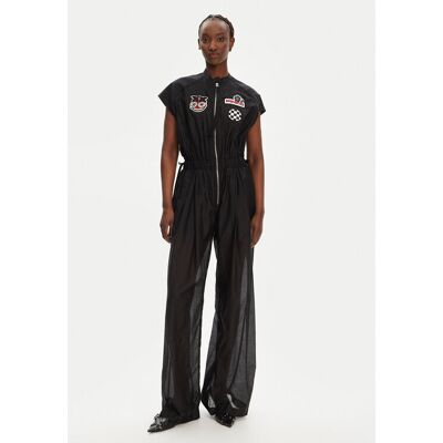 PINKO Overal Miguel 105239 A2M7 Čierna Regular Fit Ženy PINKO Overal Miguel 105239 A2M7 Čierna Regular Fit Ženy