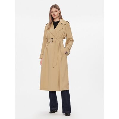 Weekend Max Mara Vlnený kabát Giostra 2415021051 Béžová Regular Fit Ženy Weekend Max Mara Vlnený kabát Giostra 2415021051 Béžová Regular Fit Ženy