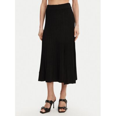 DKNY Plisovaná sukňa P4JRAT77 Čierna Regular Fit Ženy DKNY Plisovaná sukňa P4JRAT77 Čierna Regular Fit Ženy