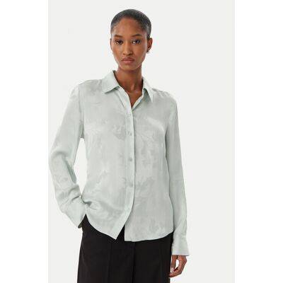 Calvin Klein Košeľa LV044F107G Svetlo zelená Regular Fit Ženy Calvin Klein Košeľa LV044F107G Svetlo zelená Regular Fit Ženy