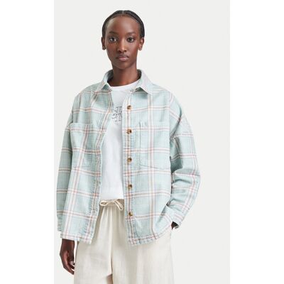 Billabong Košeľa EBJWT00120 Svetlo zelená Oversize Ženy Billabong Košeľa EBJWT00120 Svetlo zelená Oversize Ženy