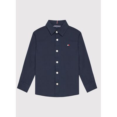 Tommy Hilfiger Košeľa Solid Poplin KB0KB06965 D Tmavomodrá Slim Fit Deti Tommy Hilfiger Košeľa Solid Poplin KB0KB06965 D Tmavomodrá Slim Fit Deti