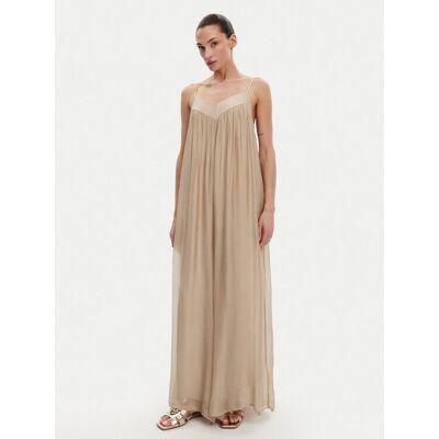 ViCOLO Overal TD0588 Béžová Relaxed Fit Ženy ViCOLO Overal TD0588 Béžová Relaxed Fit Ženy