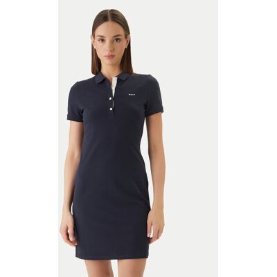 Gant Každodenné šaty 4201468 Tmavomodrá Slim Fit Ženy Gant Každodenné šaty 4201468 Tmavomodrá Slim Fit Ženy