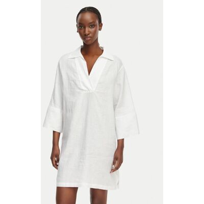 Gant Letné šaty 4503508 Biela Relaxed Fit Ženy Gant Letné šaty 4503508 Biela Relaxed Fit Ženy