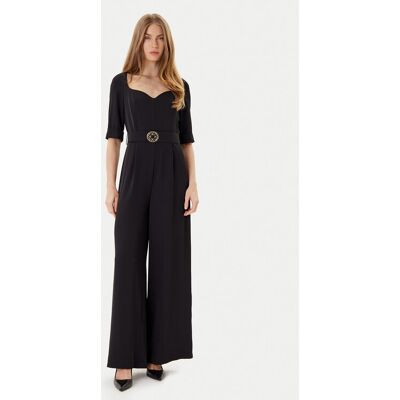 Rinascimento Overal CFC0125323003 Čierna Wide Leg Ženy Rinascimento Overal CFC0125323003 Čierna Wide Leg Ženy