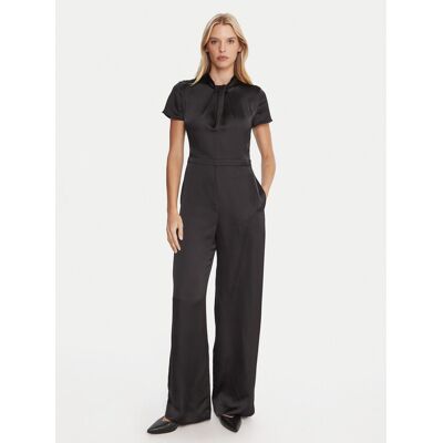 HUGO Overal Katene-1 50546750 Čierna Regular Fit Ženy HUGO Overal Katene-1 50546750 Čierna Regular Fit Ženy