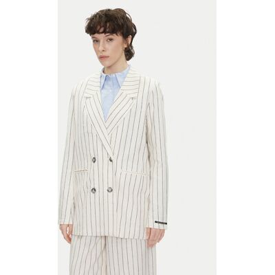 Pepe Jeans Sako Hannah PL402589 Écru Loose Fit Ženy Pepe Jeans Sako Hannah PL402589 Écru Loose Fit Ženy