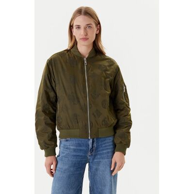 Guess Bundy bomber W5YL08 WHDK2 Kaki Regular Fit Ženy Guess Bundy bomber W5YL08 WHDK2 Kaki Regular Fit Ženy