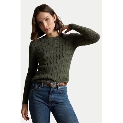 Polo Ralph Lauren Sveter 211971869510 Zelená Regular Fit Ženy Polo Ralph Lauren Sveter 211971869510 Zelená Regular Fit Ženy